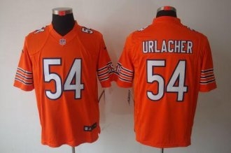 Nike Bears -54 Brian Urlacher Orange Alternate Stitched NFL Limited Jersey