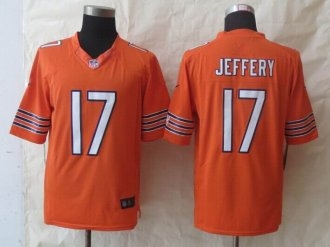 New Nike Chicago Bears 17 Jeffery Orange Limited Jerseys