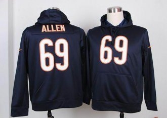 Chicago Bears -69 Jared Allen Navy Blue Pullover NFL Hoodie