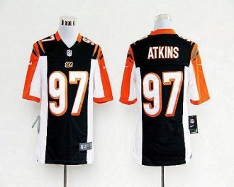 Nike Bengals -97 Geno Atkins Black Team Color Stitched NFL Game Jersey