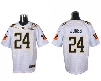 Nike Cincinnati Bengals -24 Adam Jones White 2016 Pro Bowl Stitched NFL Elite Jersey