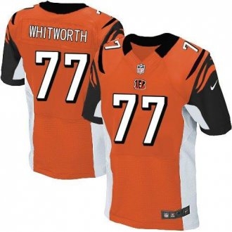 Nike Cincinnati Bengals -77 Andrew Whitworth Orange Alternate Stitched NFL Elite Jersey