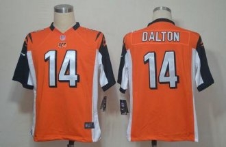 Nike Bengals -14 Andy Dalton Orange Alternate Stitched NFL Game Jersey