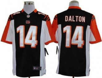 Nike Bengals -14 Andy Dalton Black Team Color Stitched NFL Limited Jersey