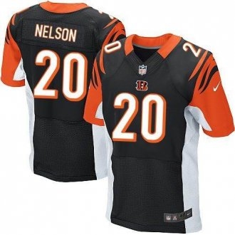 Nike Cincinnati Bengals -20 Reggie Nelson Black Team Color Stitched NFL Elite Jersey