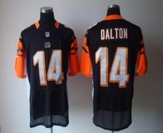 Nike Cincinnati Bengals -14 Andy Dalton Black Team Color Stitched NFL Elite Jersey